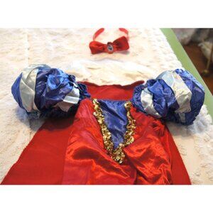 Vtg Snow White-Inspired Dress & Headband Set For Kids